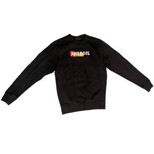 Nike sweater, black color, logo just do it